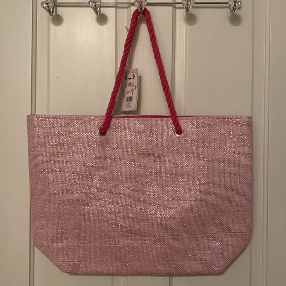 NWT Paradise Bags - Pink Conch Shell Shoulder Tote Bag - Beach/Vacation Bag - Picture 2 of 8